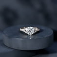 thumbnail image 6 of Certified Lab Diamond Circle Engagement Ring - 2 Carat - EF-VS Quality - Ready To Gift, 925 Sterling Silver, US 4.00, 6 of 9