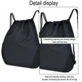 thumbnail image 3 of Mochila con cordón Bolsa de gimnasio Sackpack String Sack Pack Bolsas Negro, 3 of 5