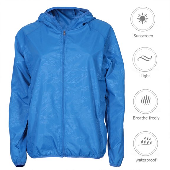 Worgeous Sun Clothing Waterproof Jacket Clothes Hoodie Miss Blue