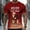 Red, variant on Men's Funny Elderly T-shirt Short Sleeved T-shirt Round Neck Shirt Casual Daily Street Top Men's Top