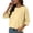 Yellow, variant on FAIWAD Summer Sweaters for Women Casual Oversized Crewneck Crochet Knit Pullover Tops Trendy Business Casual Shirts