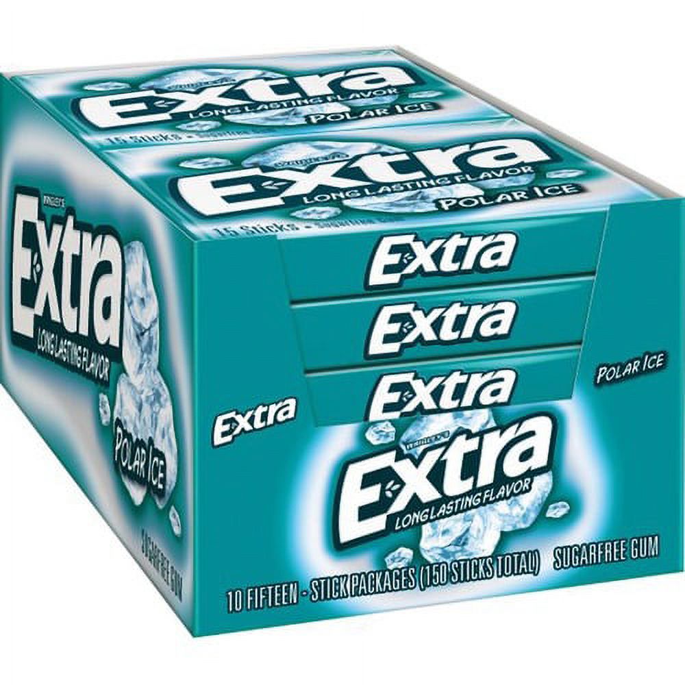 Wrigley Extra Polar Ice Chewing Gum Mint - 10 / Box - Walmart.com