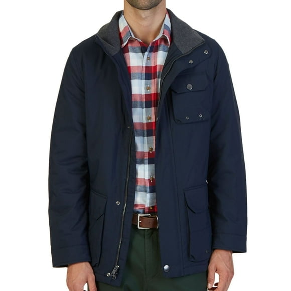 Nautica - Parka multibolsillos para hombre, azul, XXL