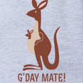 thumbnail image 2 of CafePress - Gday Mate Kangaroo - Cute Infant Baby Football Bodysuit, 2 of 3