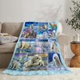 thumbnail image 5 of Polar Bear Blanket Cute Polar Bear Fleece Throw Blanket Super Soft Cozy Warm Plush Blanket Gifts for Kids Girls Boys Women 50"X60", 5 of 6