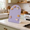 thumbnail image 7 of Yhmxh Desk Magnetic Bulletin Board Arched Top Metal Tabletop Memo Souvenir/Photos Display Board Magnet Display Stand for Home Kitchen Menu Table Office Supplies 7.87"x11.02", 7 of 7