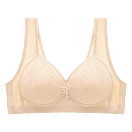 kamemir Sports Bras for Women Bras for Women - Bralettes for Women with Support - from Small to Plus Size Lingerie(Beige 44)