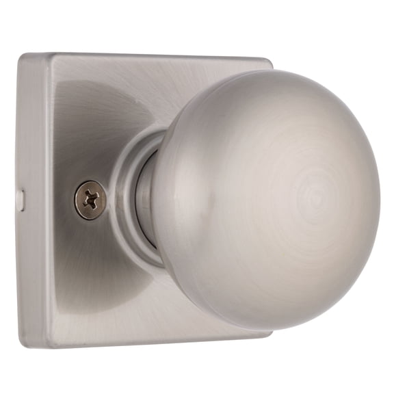 Brinks Contemporary Non-Turning Interior Push/Pull Ball Doorknob, Satin Nickel