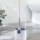 thumbnail image 5 of Toilet Bowl Brush Toilet Brushes & Holders Viene con Cepillo de Inodoro, Set de Cepillos de Inodoro de Baño, Mango Antideslizante, Montado en la Pared / de Pie, 5 of 6