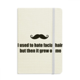 thumbnail image 1 of Joke About Beard Hair Notebook Official Fabric Hard Cover Classic Journal Diary, 1 of 3