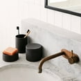 thumbnail image 3 of Esko Sabbia Container - Versatile Bathroom Storage Accessories - Stoneware with Matte Exterior and Gloss Interior - 10cm x 8cm - Black, 3 of 7