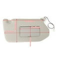 thumbnail image 3 of Left+Right Sun Visor Gray For 13-18 Pathfinder 14-17 Infiniti QX60 w/ Lamp, 3 of 10