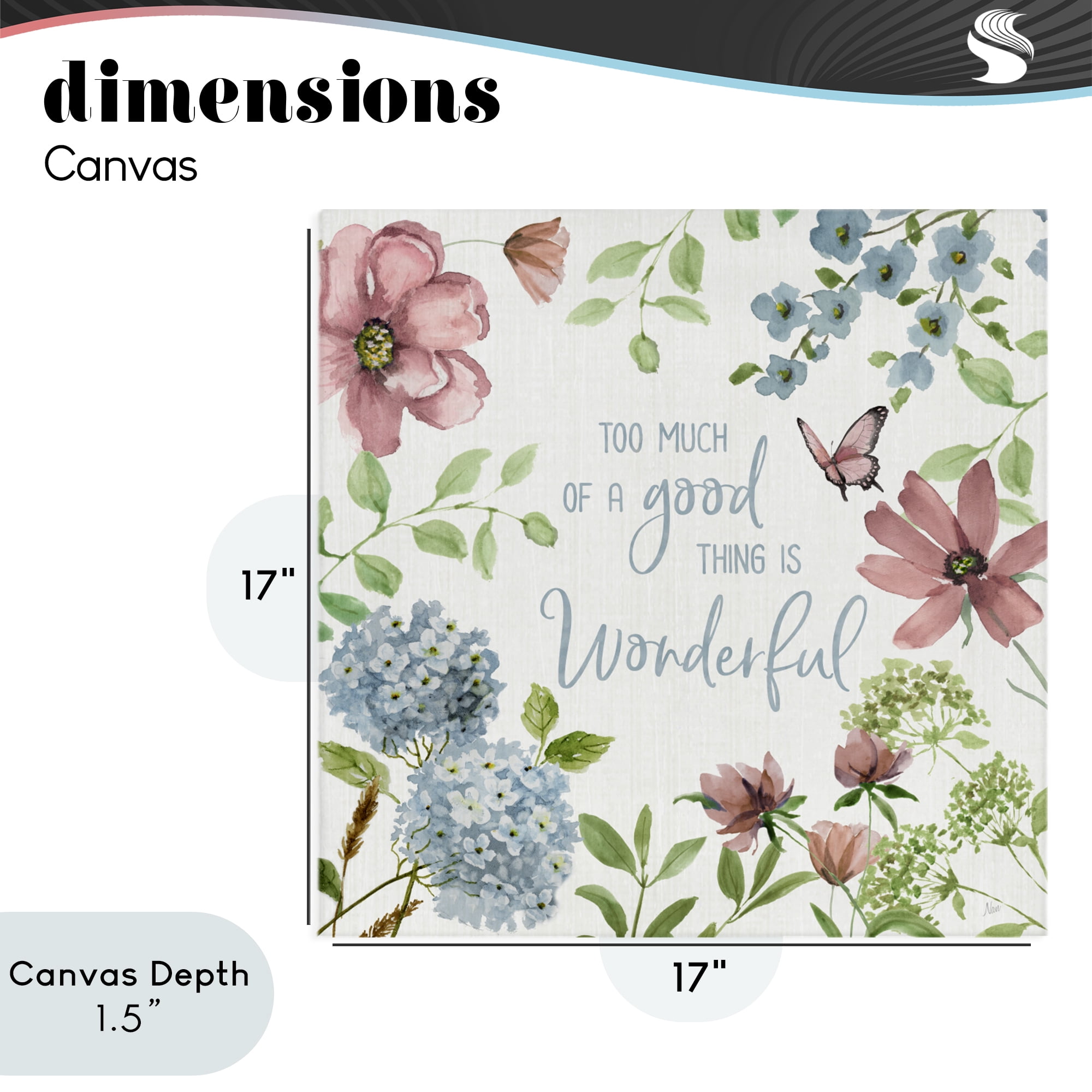 Stupell Industries Too Much Of A Good Thing Canvas Wall Art, design by Nan