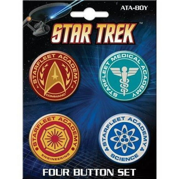 Star Trek 4 Piece Button Set