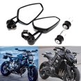 thumbnail image 1 of Rich Choices Espejos Retrovisores Universales Para Motocicleta, Color Negro, 0.866 In, 7/8 Pulgadas, Grom Msx125 Cb500F Z125 Pro Z650 Z750 Z800 Z900 Mt-03 Mt-07 Fz-07 Mt-09 Fz-09 Mt-10 Fz-10 Mt-25 Fz6, 1 of 5