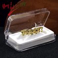thumbnail image 2 of Fit Light Yellow Gold Color Rose Plated Hip Hop Teeth Drip Grillz Caps Lower Bottom Grill Silver Color Grills BLD, 2 of 6