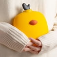 thumbnail image 3 of Red Small Silicone Hot Water Bottle - Microwave - Heatable, Ideal for Hot/Cold Compress & Hand - warming, 3 of 7