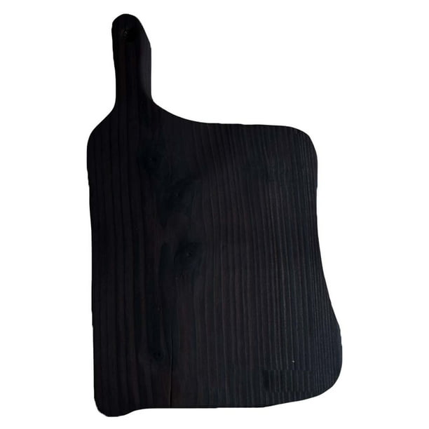 tabla para picar HAPPY LIFE madera pino, tabla de decorativa, tabla de quesos y corte carne, hecha 100% a mano I LIVE III: Chica 24 x 28 x 28 x 2.5