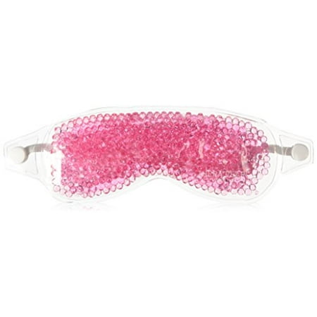 TheraPearl Pink Eye Mask, Eye-ssential Mask with Flexible Gel Beads for Hot Cold Therapy, Best Spa Eye Wrap for Puffy Eyes, Non Toxic Compress for Swollen Eyes, Relaxation, Hot Cold Ice Pack