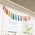 thumbnail image 6 of Orangide Boho Tassel Garland 59 Inch with Wooden Beads and Macrame Fringe, Colorful Yarn Bunting for Nursery, Bedroom, and Party Decor, Perfect for Boho Wall Hanging and Baby Shower, 6 of 7