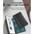 thumbnail image 3 of Funda de teclado CHESONA para iPad 9ª generación 2021 de 10,2 pulgadas con lápiz, 3 of 8