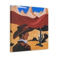 thumbnail image 2 of Stetson in Moonlight - Canvas, 2 of 10