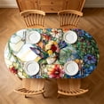 thumbnail image 6 of ARTSLION Elastic Tablecloth For Oval Tables, Waterproof Tablecover For Up To 42X68in Oval Table Cover, Dining Tablecover For Indoor And Outdoor, Holiday, Hummingbird, 6 of 6