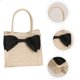 thumbnail image 5 of Bolsa de playa tejida a mano bolso de compras tejido Bolso de bolso Bownot Bag For Girl, 5 of 6
