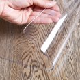 thumbnail image 1 of New Version 1.5mm Thick Clear Table Cover Protector, 88 X 42 Inch, No Plastic Smell Dining Table Cover, Heavy Duty Table Top Protector, Clear Plastic, 1 of 2