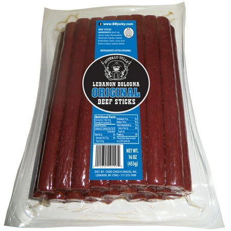 Buffalo Bills 1-lb Pack Original Lebanon Bologna Sticks (Pennsylvania Dutch mild beef sticks)