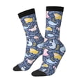 thumbnail image 1 of Balery Cute Baby Animals Calcetas Largas con Estampado para Hombre y Mujer – Suaves y Transpirables, Talla Única (US 5-11), 1 of 6