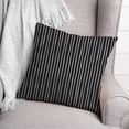 thumbnail image 3 of Creative Products Black White Lines 18 x 18 Spun Poly Pillow, 3 of 3
