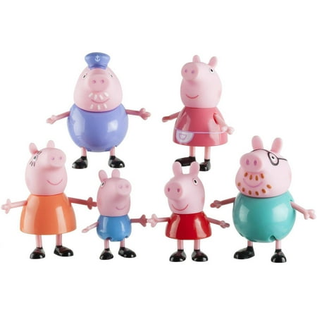 Peppa Pig Family Figures, 6-Pack (Peppa Pig Best Friends Pack)