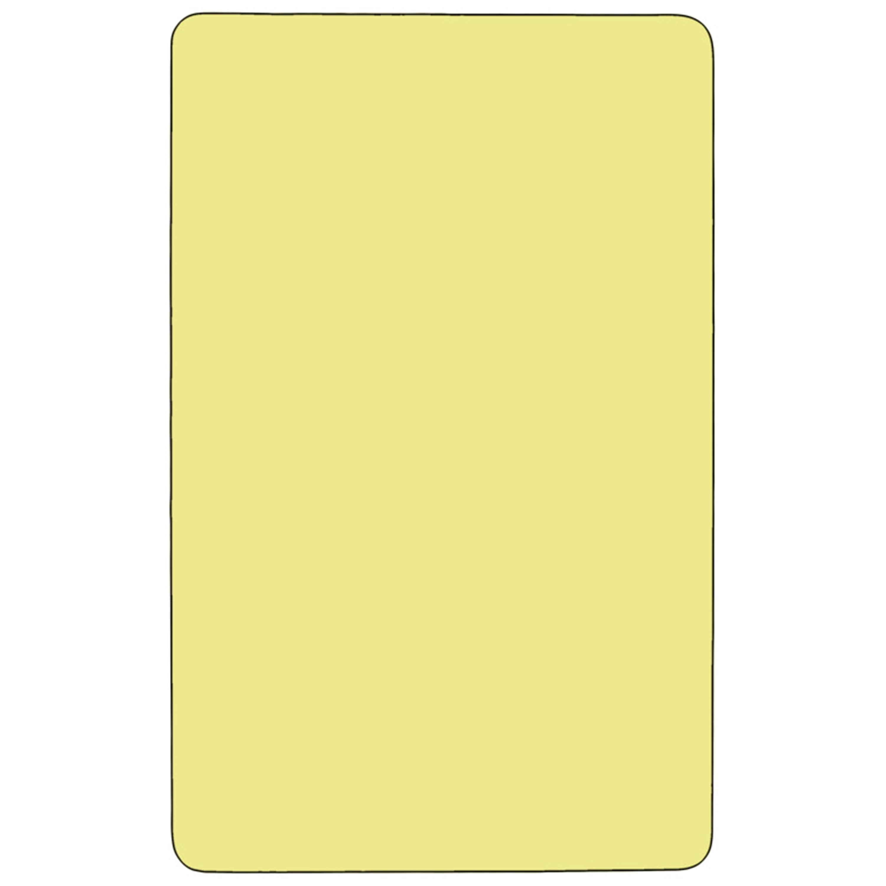 Flash Furniture Rectangular Activity Table Laminate 30'' x 72'', Yellow