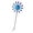 Blue and purple, variant on Rotating Windmill Spinner Sculpture For Outdoor Decorations Easy Assembly Metal Garden Art Design Weather