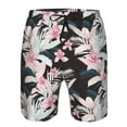 thumbnail image 4 of Kdxio Orchids Flowers Pattern Mens Casual Shorts - Drawstring Summer Beach Sports Shorts for Men, 4 of 9