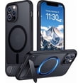thumbnail image 1 of Funda Magnética con Soporte invisible Integrado, Delgada y Fina, para iPhone 12 Pro Max 6.7", Negro, 1 of 6