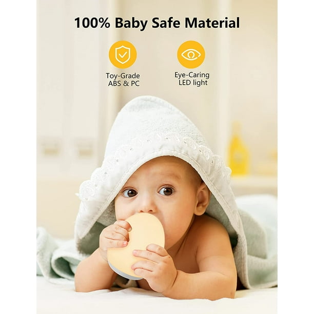 Veilleuse pour enfants, veilleuse pour bébé avec changement de couleur et  intensité variable, petite veilleuse portable rechargeable, jusqu'à 100  heures 
