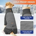 thumbnail image 4 of UOSIA Full Body Dog Winter Coat Warm Fleece Pullover Pajamas, Four Legs Dog Jacket, 4 of 7