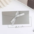 thumbnail image 3 of Silver Decorative Envelopes 20 Pcs Paper Invitation Envelopes with Ribbon Bow Gift Card Holders Thicken Greeting Envelope Set Wedding Party Favors Birthday Festival Supplies By Topboutique, 3 of 7