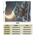 thumbnail image 3 of Ultra Soft Fleece Flannel Blankets Baby Yoda Cozy Warm Throws for Couch Sofa Bed 40"x30", 3 of 7
