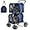 Navy, variant on QueelQuest Double Pet Stroller with 2 Detachable Carrier Bags, Safety Belt, 4 Lockable Wheels Cat Stroller Travel Carrier Strolling Cart, Folding Dog Stroller for Small Medium Dogs Cats Puppy (Beige)