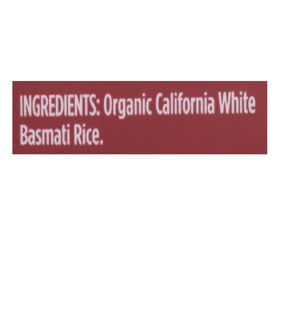 6 Pack : Lundberg Organic California White Basmati Rice, 32 Ounce : Dried Basmati Rice