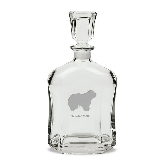 Bearded Collie 23.75 oz Classic Whiskey Decanter