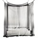 thumbnail image 1 of Moyic 4 postes de esquina para cama, dosel, red completa, tamaño Queen y King, ropa de cama negra Juegos de cama Moyic JJ25258-00, 1 of 5