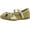 Gold, variant on LITTLE ANGEL Girls TESHI-729D Toddler Girl's Glittering Middle Strap Studded Dress Flats, Silver, 4