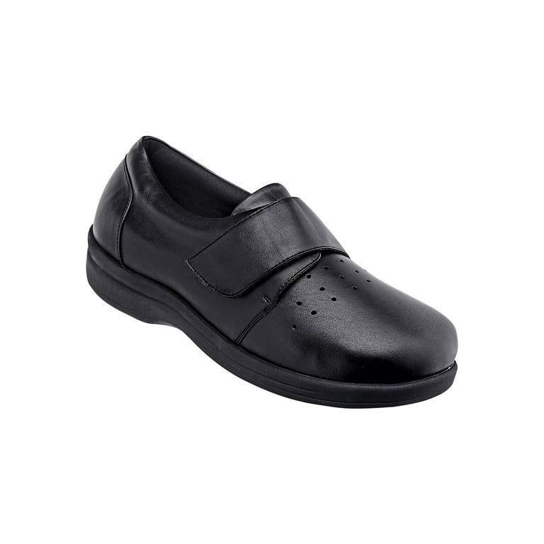 Dr. Leonard s Men s Dress Diabetic Shoes Color Black Size 12