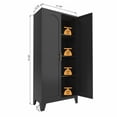 thumbnail image 6 of Steel Metal Storage Cabinet with Adjustable Shelves Large Capacity for Bedroom and Living Room Organization, 6 of 7