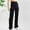 Black, variant on Azrian Womens Plus Size Fashion High Waist Wide Leg Pants Solid Color Versatile Casual Suit Pants