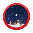 thumbnail image 1 of Temps de vacances, Velvet Snowman Tree Jupe, 48 pouces, couleur mulit, 1 of 4